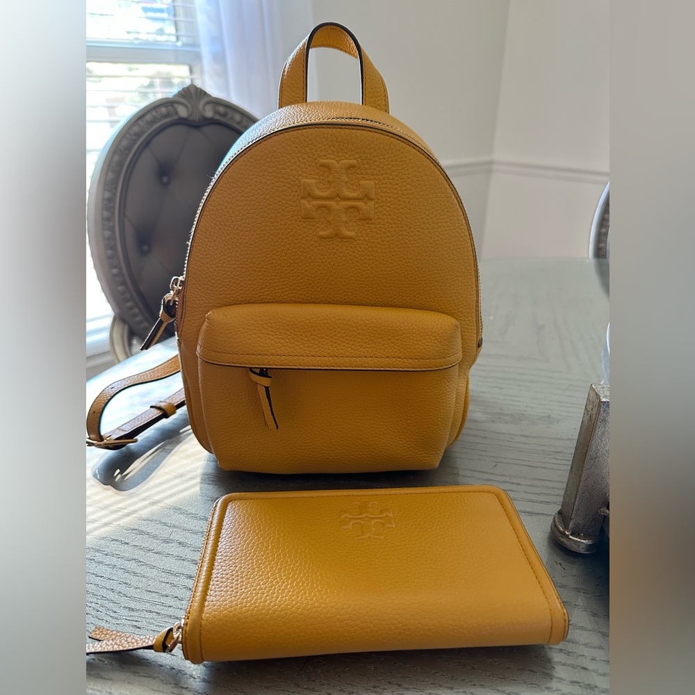 Tori Burch Mini Backpack Honey Mustard